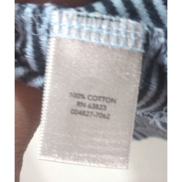 Christopher & Banks Mixed Stripe Tunic Size Small Navy Light Blue Long Sleeve *N - Picture 6 of 7